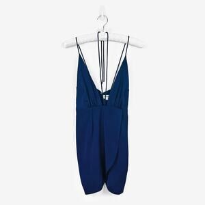 Superdown Luriane Mini Dress Medium Navy Blue Glam Sexy Cocktail Party Going Out